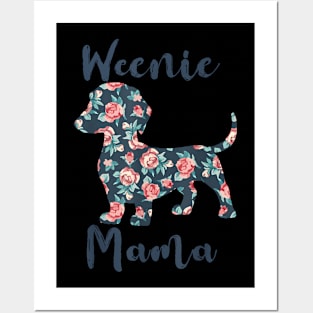 Dachshund  Weenie Mama Weiner Dog Mom  Women Posters and Art